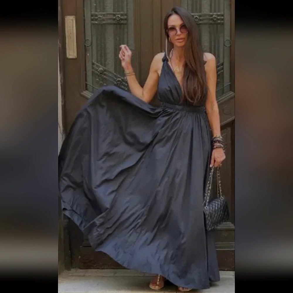 ZARA LONG NYLON DRESS✨️✨️✨️BLOGGERS FAVE 🤩